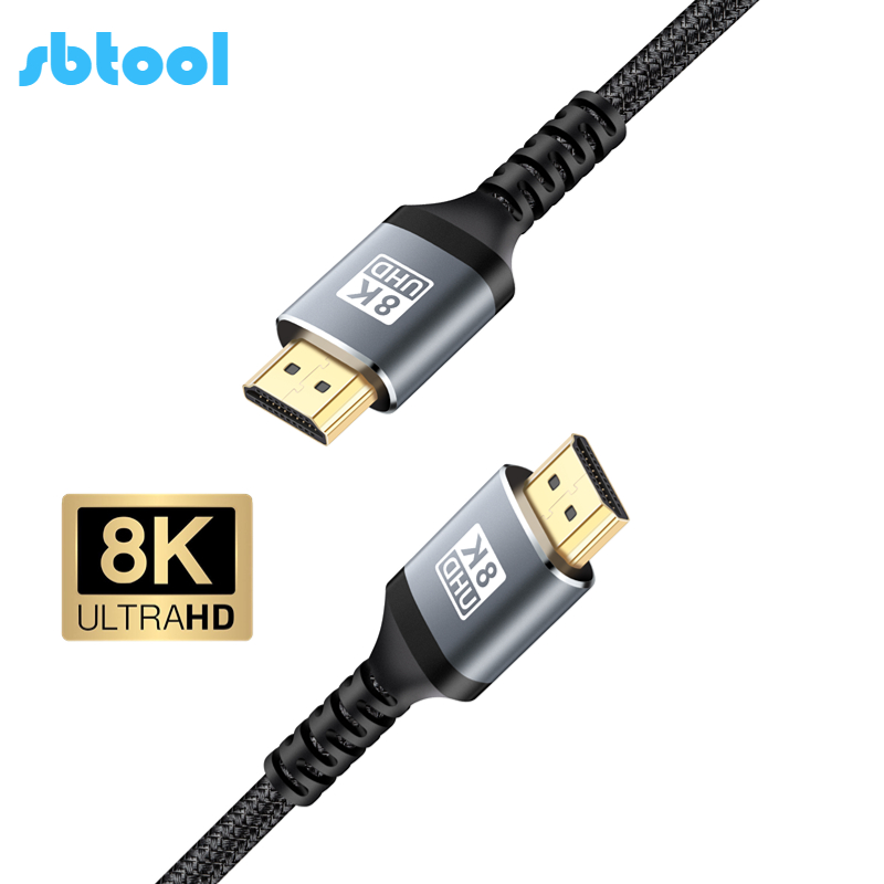 8K HDMI кабель 3.3ft кабель со штыревыми соединителями на обоих концах для подключения кабеля Hdmi 4K @ 120 Гц 8K @ 60 Гц 3d hdr 48gps 8k 2,1 hdmi кабель
