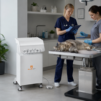 Compresseur d'air mobile OliveVet, chariot de soins dentaires vétérinaires, unité dentaire vétérinaire portable