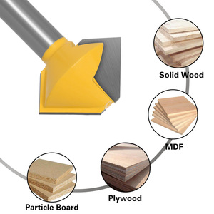 Fresa de carburo multiafilada con punta de <span class=keywords><strong>pico</strong></span>; Fresa para mortaja y espiga de 6/8/12 filos para carpintería; Herramienta de grabado y fresado - Product Image 2