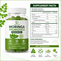 Complément alimentaire en gommes de Moringa probiotiques de qualité supérieure, marque privée, vente en gros OEM