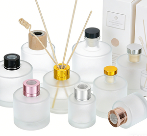 Hot Empty Glass <b>Diffuser</b> Bottles 2ml 3ml 5ml 10ml Customizable Capacity Round Shape with <b>Reeds</b> Plastic Screw Cap Screen Printing - Product Image 6