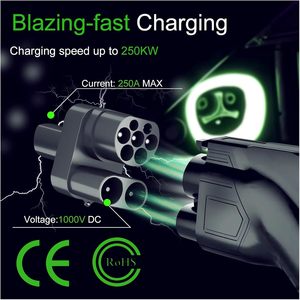 Adaptateur CCS2 vers <span class=keywords><strong>Tesla</strong></span>, accessoires pour voitures électriques, adaptateur de chargeur EV, type 2 AC+DC vers connecteur EV NACS - Product Image 5