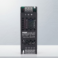 Alimentation LED ultra-mince WAW 100W 12V 8.3A, entrée 110V/220VAC, alimentation à découpage DC simple LS-100-12, certification CE RoHS