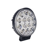 GOODZOOM Phare LED de voiture 21W 6000K Rond, Ampoule de travail LED à large tension pour camion, 14 LED, Lampe de travail LED pour tracteur et remorque