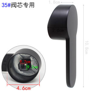 Gunmetal Gray <b>Black</b> Hot Cold Water Faucet <b>Handles</b> Mixing Valve <b>Handles</b> for Basin <b>Kitchen</b> Shower <b>Kitchen</b> Faucet Accessories - Product Image 3