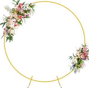 Decorazione per matrimonio sfondo ad <span class=keywords><strong>arco</strong></span> con supporto per sfondo a forma rotonda da 5/6,6 piedi supporto per matrimonio in metallo per <span class=keywords><strong>arco</strong></span> a palloncino in ferro - Product Image 2