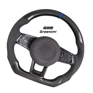 Utilisé pour Volkswagen <span class=keywords><strong>Golf</strong></span> 5/<span class=keywords><strong>7</strong></span> GTI MK7 Polo Passat CC R-Line Volant en fibre de carbone modifié - Product Image 2