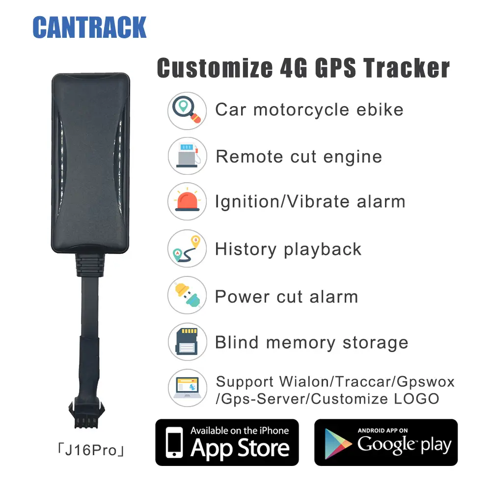 4G 2G Tracker GPS cho xe máy thời gian thực GPS Para MOTOS Tiempo thực