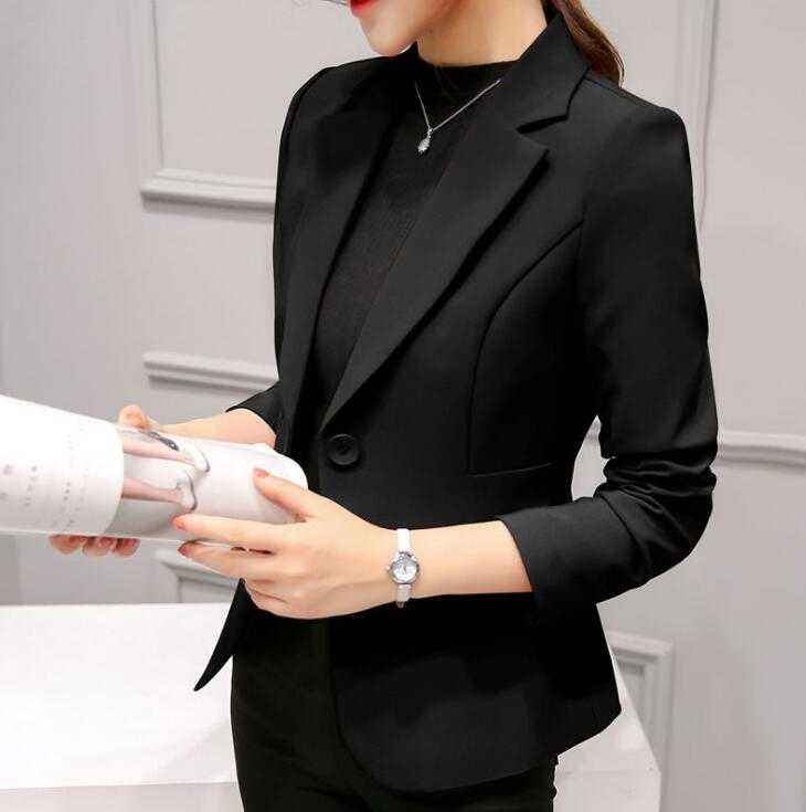 Traje pequeño de otoño para mujer, traje salvaje informal de manga