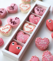 Großhandel maßge schneiderte Luxus kekse Macaron Verpackung Karton Donuts nehmen verschiedene Formen gedruckt Logo Food Box