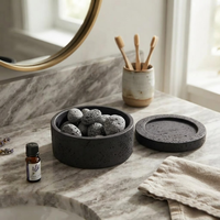 Ensemble diffuseur en pierre naturelle à faible MOQ avec huile essentielle, parfum d'ambiance longue durée, aromathérapie, pierre volcanique, décoration intérieure