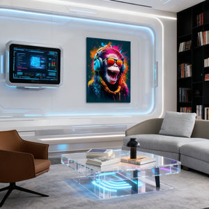 <span class=keywords><strong>Pop</strong></span> <span class=keywords><strong>Art</strong></span> Toile Décoration Murale Rue Animaux Graffiti Écouteur Portant <span class=keywords><strong>Singe</strong></span> Esthétique Décor À La Maison <span class=keywords><strong>Affiche</strong></span> <span class=keywords><strong>Art</strong></span> pour Hôtels - Product Image 4