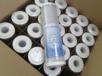 Filter katrij air cangkang kelapa 20 "diaktifkan CTO/Filter karbon PP GAC CTO Filter katrij membran RO