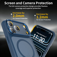 Funda Magnética Antigolpes para Teléfono con Soporte Plegable, Protector de Cámara y Cubierta Protectora Antideslizante para iPhone 17 18 Pro Max