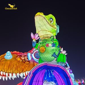 โคมไฟไหมจีนขนาดใหญ่พร้อมไฟ LED - กันน้ำและใช้พลังงานจากแบตเตอรี่ สำหรับเทศกาลคริสต์มาส ดิวาลี วันขอบคุณพระเจ้า และการแสดงโคมไฟ - Product Image 4