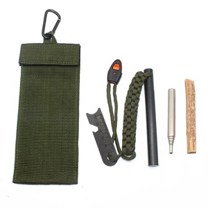 5 pouces Glamping Luxueux Magnésium Fire Starter Sac Poche Soufflet Fatwood Tinder <span class=keywords><strong>Firestarter</strong></span> Kit - Product Image 3