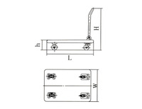 Camion à plate-forme avec roues pivotantes à 360 degrés, chariot de stockage mobile en acier pliable pour le chargement et le stockage PH300