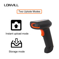 Lector de Códigos de Barras 2D Inalámbrico Inteligente LONVILL, Portátil, IP54, USB, con Pantalla