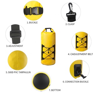 2L 5l 10l 15l 20l महासागर पैक वाटरप्रूफ सूखी थैला तैरता हुआ तैराकी बोटिंग के लिए - Product Image 3