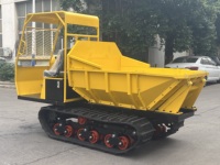 Dumper à chenilles CVT de 3 tonnes, transporteur tout-terrain à chenilles en caoutchouc pour l'agriculture et la construction
