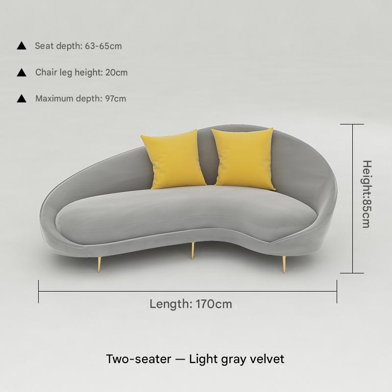 Light gray double-seater seat