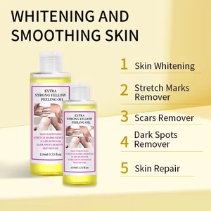 Olio Esfoliante Giallo Extra Forte per Etichetta Privata, Sbiancante per Nocche, Rimuove la <span class=keywords><strong>Pelle</strong></span> Morta, Anti-Macchie Scure - Product Image 5