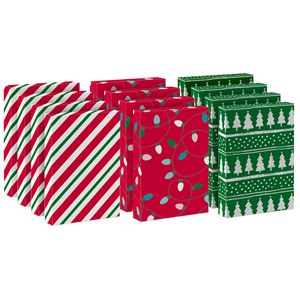 <b>Christmas</b> Gift <b>Box</b> With Lid Ribbon Foldable Cardboard Rigid Paper <b>Box</b> Holiday Packaging for Gift and Craft - Product Image 5