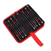 Jeu de douilles magnétiques puissantes 16 pièces, jeu d'embouts de tournevis électrique, boîte à outils portable pour démontage et usage domestique