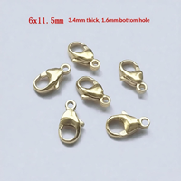 Fermoir en or rempli 14K US, moulé, original GF, forme goutte d'eau et fermoir mousqueton, pour colliers et bracelets DIY