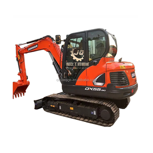 Mini pelleteuse Doosan DX55 importée de Corée utilisée avec le moteur Kawasaki d'origine Durée de fonctionnement courte Garantie d'un an Capacité de 5 tonnes - Product Image 1