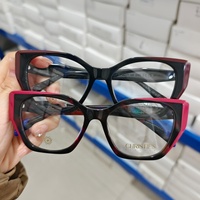 Vente en gros de montures de lunettes en acétate à prix réduit, assortiment de montures de lunettes optiques prêtes à l'emploi, pour hommes et femmes