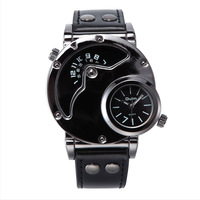 Reloj Deportivo de Cuarzo con Doble Zona Horaria para Hombre, Moderno y a la Moda, con Movimiento ETA de 49 mm