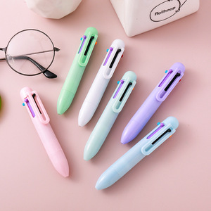 ปากกาลูกลื่น6สีแบบสั้นสุดสร้างสรรค์เครื่องเขียนน่ารักเครื่องเขียนแบบพกพาเครื่องเขียนแบบพกพาปากกาลูกลื่นสำหรับนักเรียน - Product Image 2