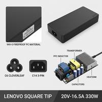 ADL330SDC3A ADL330SLC3A GX20M46309 330W 20V 16.5A PD 3.0 Adaptor Catu Daya Tahan Api Ujung Persegi Kuning untuk ThinkPad P70 P71