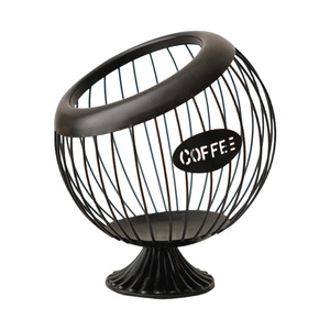 Wrought Iron Fruit Basket Round 1-3L Durable Standing Type Coffee Capsule Storage Desktop Decoration - Product Image 5