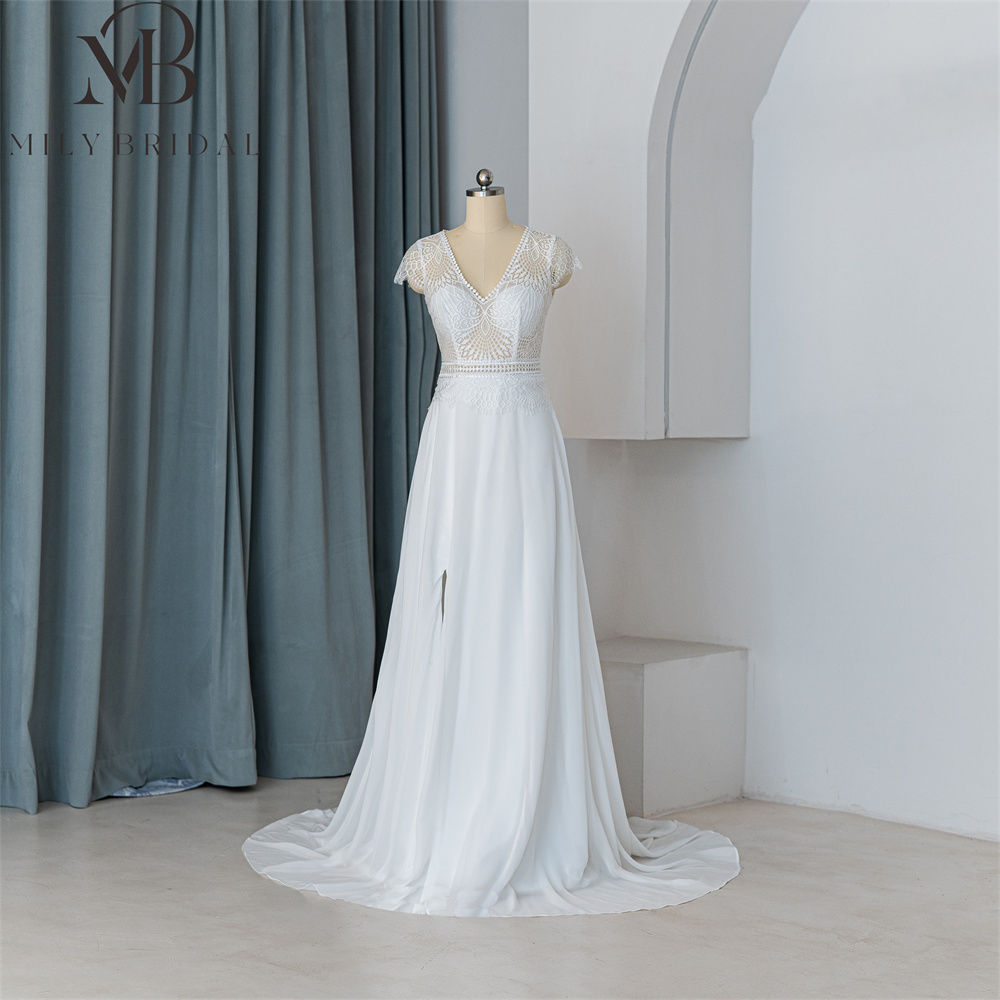 sachin and babi light blue dress UIKMN Women's Party Dress Cap Sleeve V Neck Chiffon Wrap Gown - Yellow  (5XL) | Buy Now with Express International Delivery main image 1