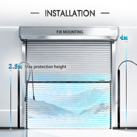 YS183-E IP67 100000LUX Rideau lumineux de sécurité industriel moderne et durable en aluminium avec garantie d'un an pour portes à grande vitesse