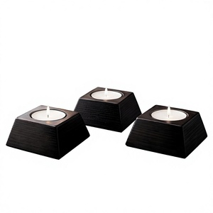 Handmade Durable Wooden Candle Stand Cylinder Eco Friendly Home <b>Decoration</b> for Christmas - Product Image 6