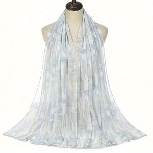 Nouveau turban hijab en polyester perlé automne 2021, écharpe de voyage multifonctionnelle, vente en gros - Product Image 2