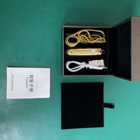 Vibrateur de luxe Golden Bullet avec gode à cordon, masseur facial, emballage cadeau, mini jouet sexuel secret pour femme