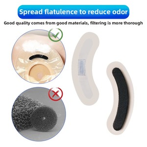 Fabricant professionnel Absorption des odeurs Sac <span class=keywords><strong>anti</strong></span>-ballonnements Sac Filtre pour fistule Comprimés de carbone Produits chimiques ménagers multi-usages - Product Image 2