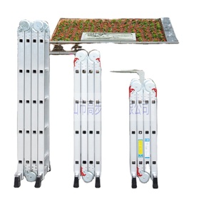 Échelle télescopique pliable en aluminium Gao Bu 4*3 marches, idéale pour la décoration et le stockage - Product Image 2