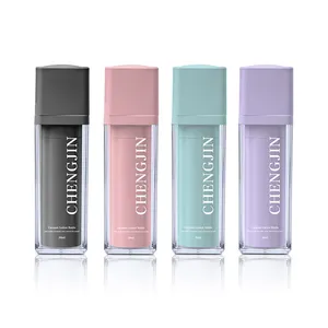 Refillable Luxury Rotating Airless Bottle 15ml 30ml 50ml Round Square Cosmetic Lotion Airless Pump Bottle