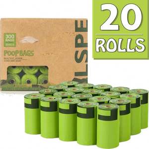 Sac à déjections canines biodégradable et compostable imprimé sur mesure, sac à déchets jetable en plastique pour animaux de compagnie - Product Image 6