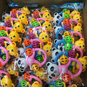 Sonajeros para bebés, campana <span class=keywords><strong>de</strong></span> mano con diseño <span class=keywords><strong>de</strong></span> oso y tigre <span class=keywords><strong>de</strong></span> dibujos animados, juguete musical <span class=keywords><strong>de</strong></span> plástico educativo para niños, regalo - Product Image 5