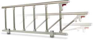 Lit d'hôpital manuel à deux fonctions, vente directe d'usine, <span class=keywords><strong>avec</strong></span> tête de lit et pied de lit en ABS et barre latérale en alliage d'aluminium - Product Image 3