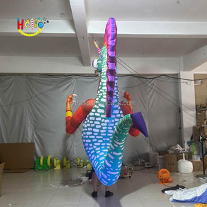 Festival Parade şişme yürüyüş kostüm şişme canavar ejderha kostüm ile Led ışık - Product Image 4