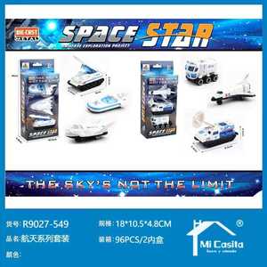 Space Star Die Cast Metal Space Vehicle Set 3pcs Alloy Toy For Kids Age 2 4 Years - Product Image 3