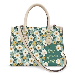 Moda de alta calidad Iglesia Helianthus Annuus PU bolso de cuero estampado <span class=keywords><strong>en</strong></span> demanda Jesús monedero de gran tamaño bolso de <span class=keywords><strong>hombro</strong></span> <span class=keywords><strong>para</strong></span> <span class=keywords><strong>mujer</strong></span> - Product Image 2