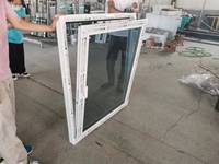 Fenêtre oscillo-battante en PVC européen sur mesure pour usine, haute étanchéité, étanche, insonorisée, à économie d'énergie, isolation thermique, pour salle de bain